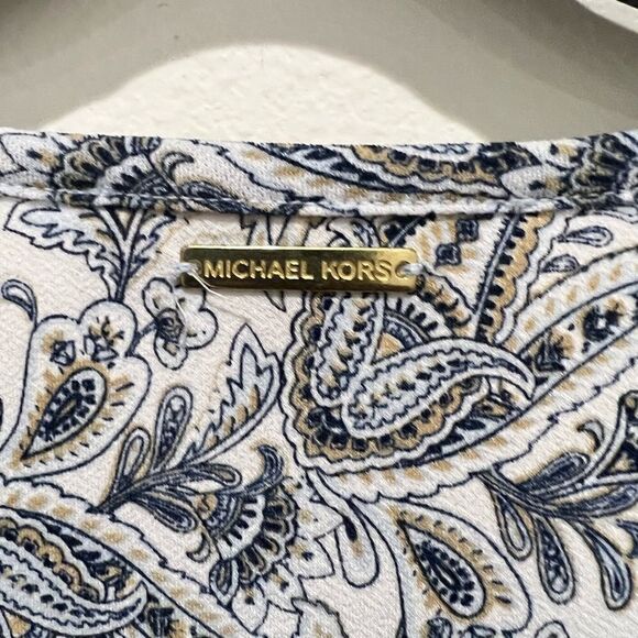 Paisley Striped Handkerchief-Hem Dress M - Picture 8 of 8